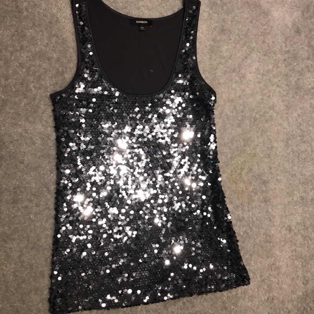 Sequin tank top